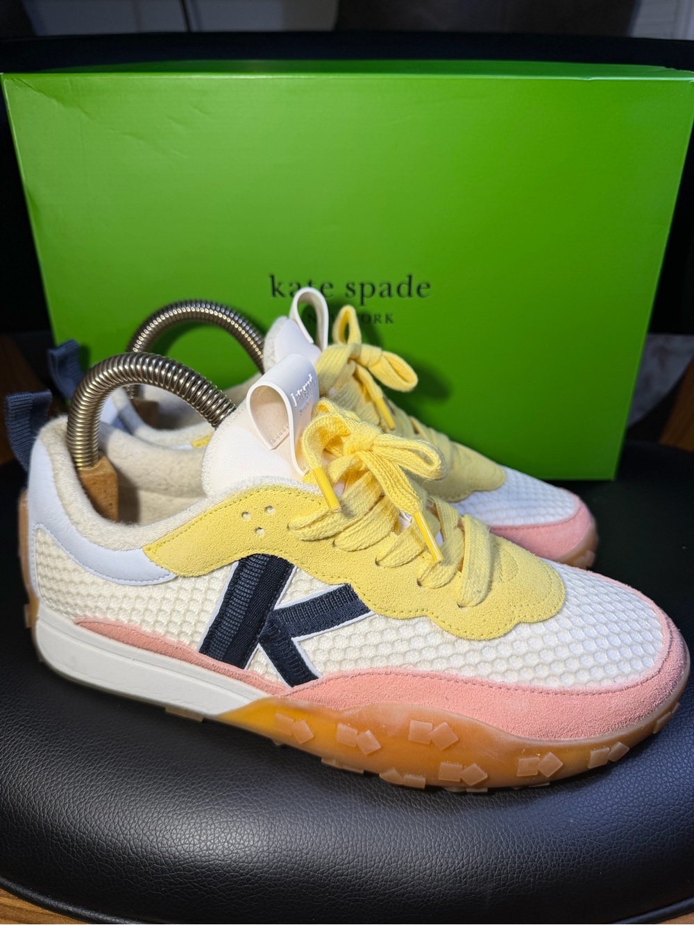 kate spade new york K As In Kate Mesh Lace-Up Low Top Cushioned Sneaker KL986